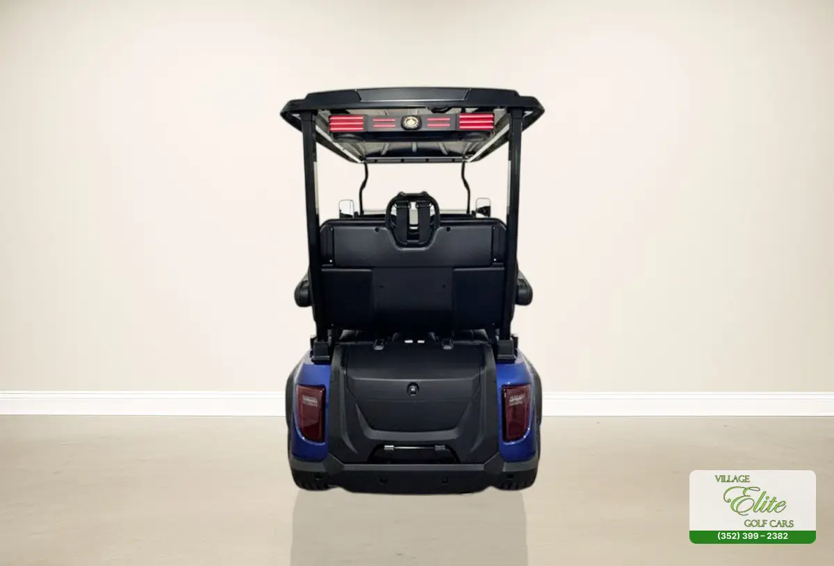 Golf Cart Black & Blue Back – A durable golf cart with a black and blue back, providing superior performance and comfort.