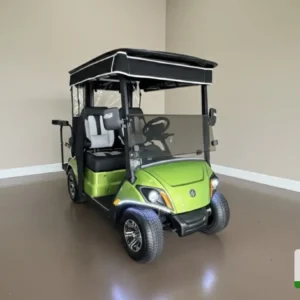 Yamaha Golf Cart Green & Gray Quadric – A stylish and durable golf cart with a green and gray quadric design, perfect for any course.